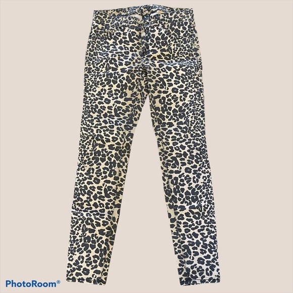 A|X Armani Exchange leopard print skinny pants - Picture 1 of 8